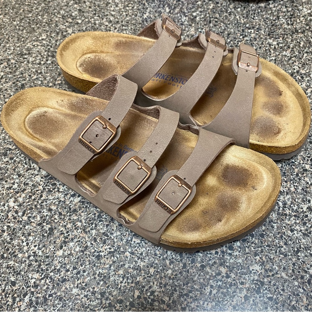 Birkenstock “Florida” Soft Footbed Triple-Strap Sandals Women’s 41